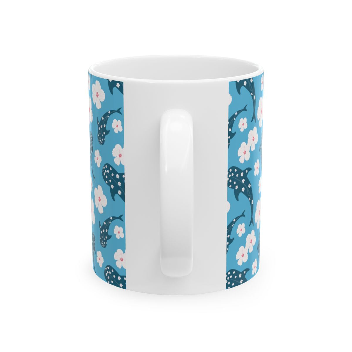Hibiscus Whale Shark Mug