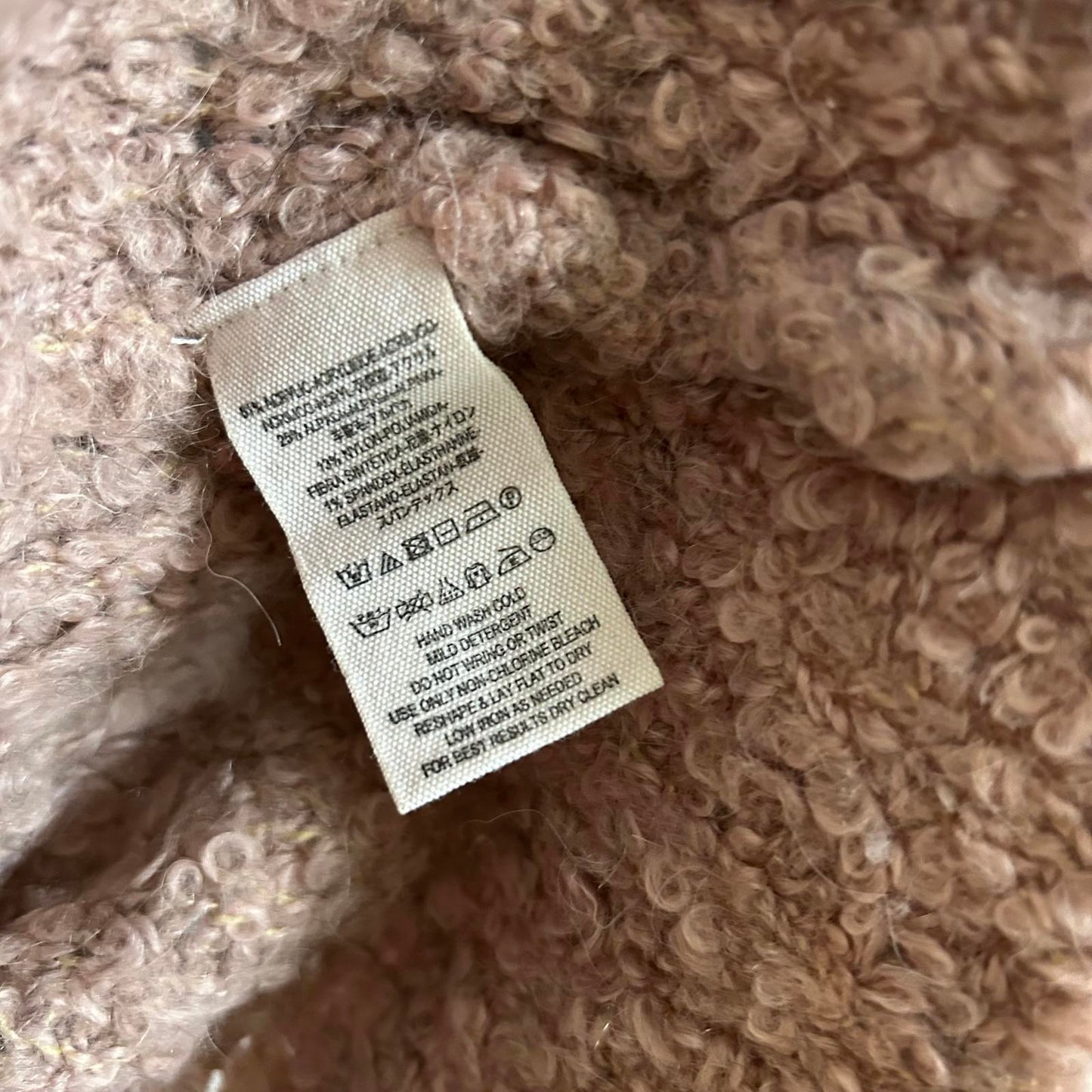 Free People Pink Long Sleeve Button Up Oversized Cardigan Sweater - Women's XS