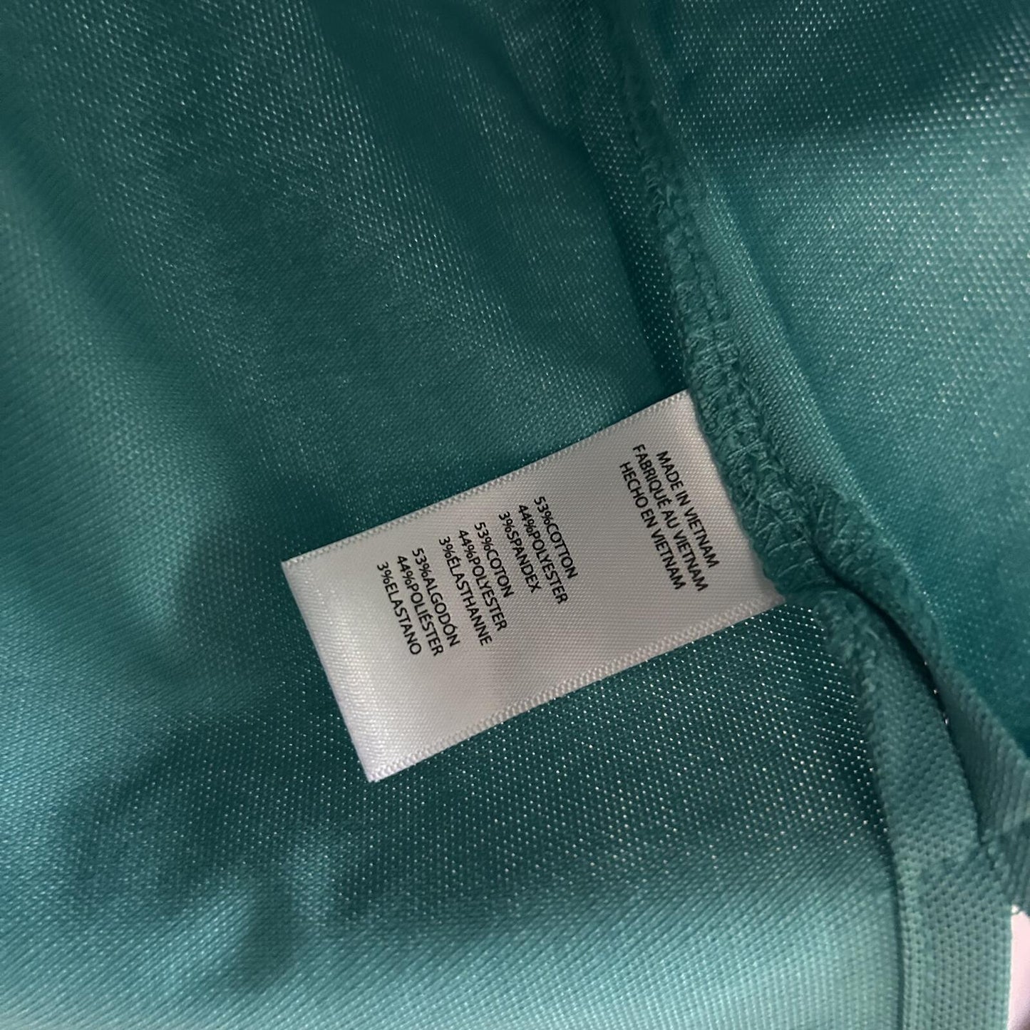 Kenneth Cole Aqua Teal Short Sleeve Collared Shirt Qtr Zip Up Polo Shirt Mens XL