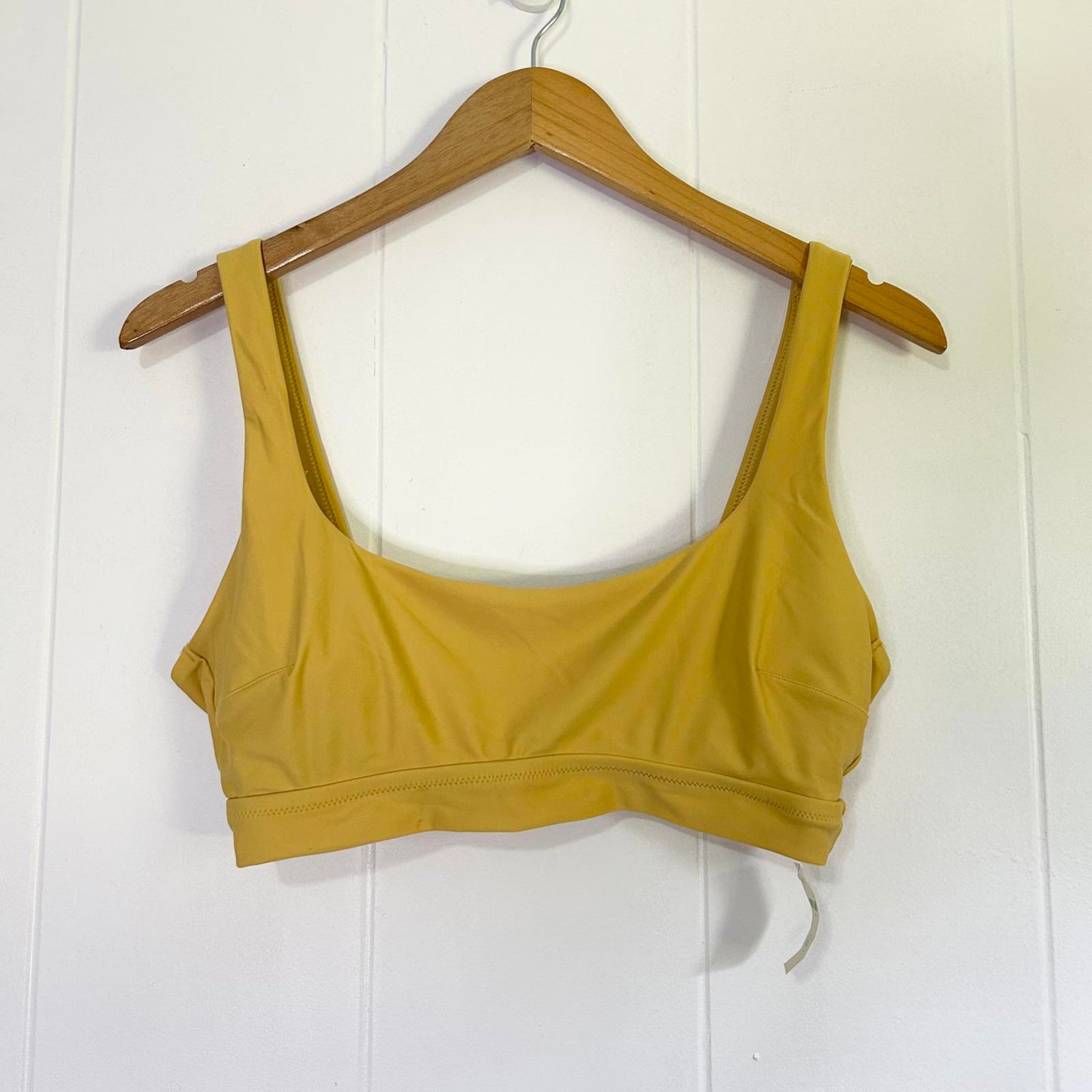 Aerie Yellow Scoop Bikini Top Women's Large (Brand New)