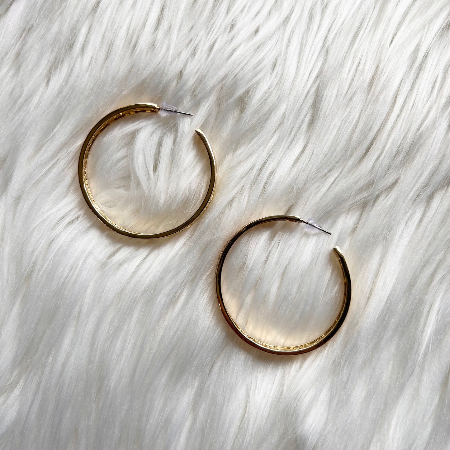 Hawaiian Floral Hoops Hawaiian Print Earrings Gold Plated | Hawaiian Flower | Gift for her | Mother's day | Christmas present