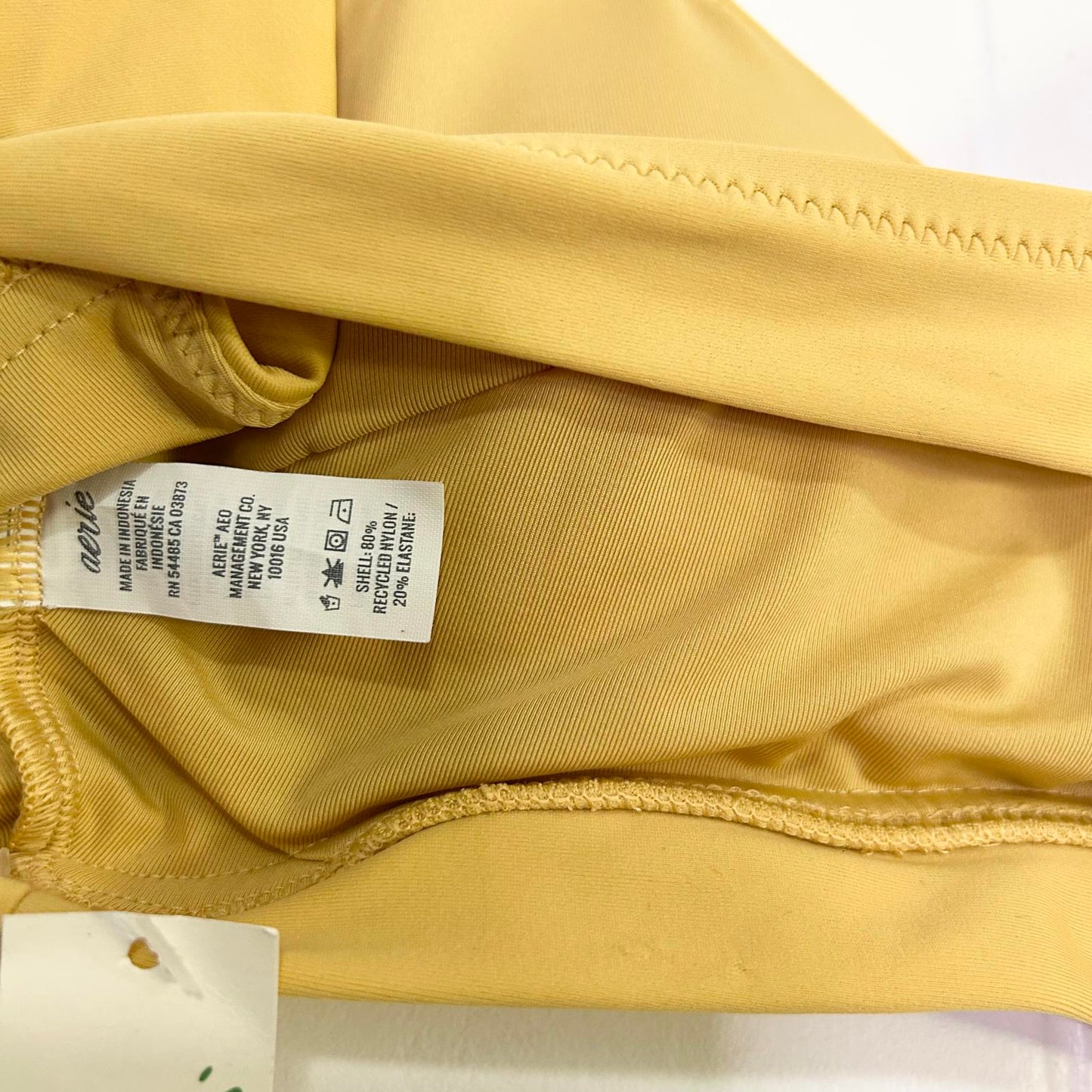 Aerie Yellow Scoop Bikini Top Women's Large (Brand New)