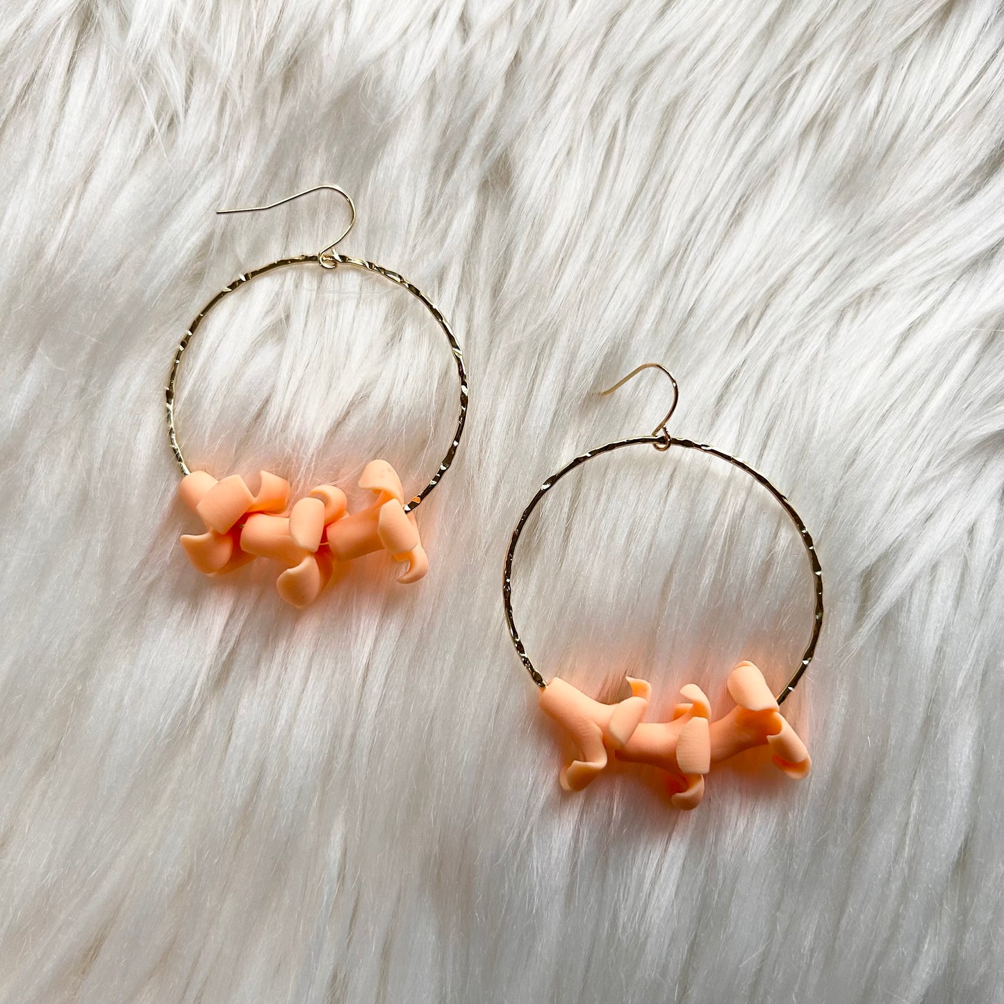 Triple Puakenikeni Gold Plated Hoops Earrings