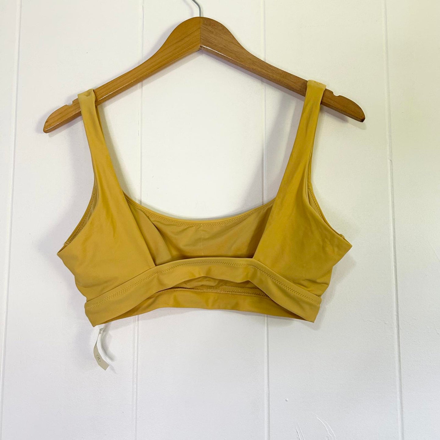 Aerie Yellow Scoop Bikini Top Women's Large (Brand New)
