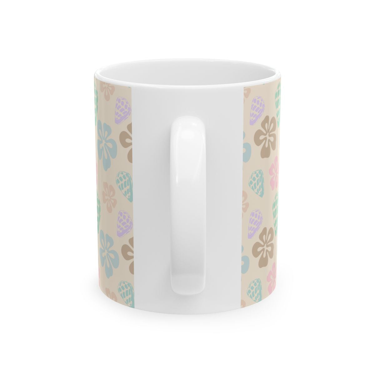 Pastel Flowers | Pastel Hebrew Cone Shell Mug