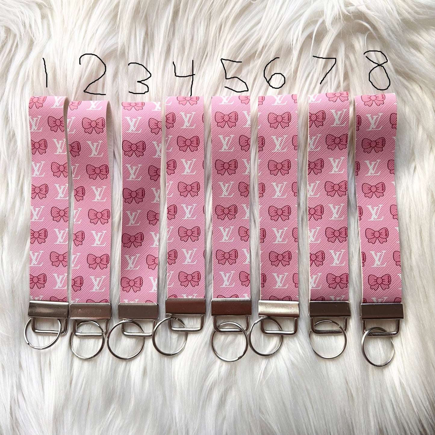 Pink LV Bow Wrislet