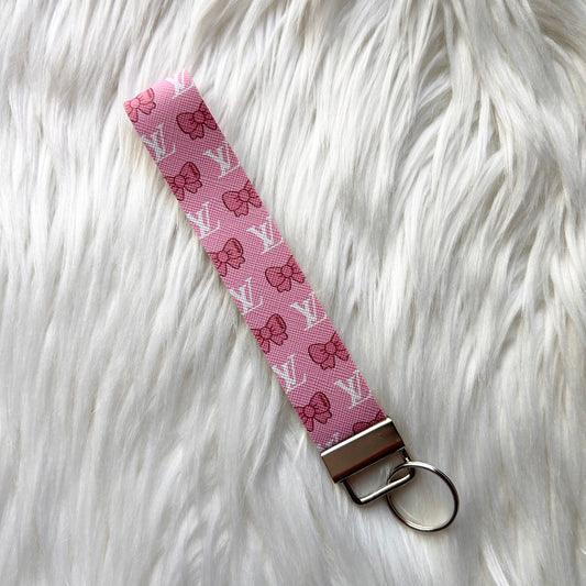 Pink LV Bow Wrislet