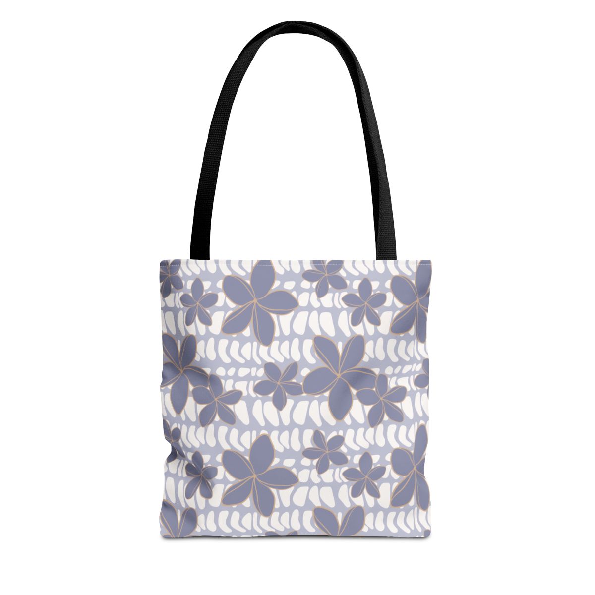Purple Hebrew Cone Floral Tote Bag