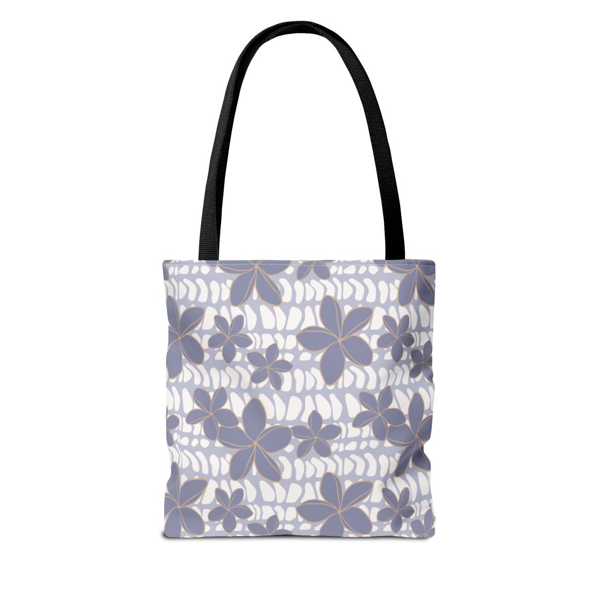 Purple Hebrew Cone Floral Tote Bag