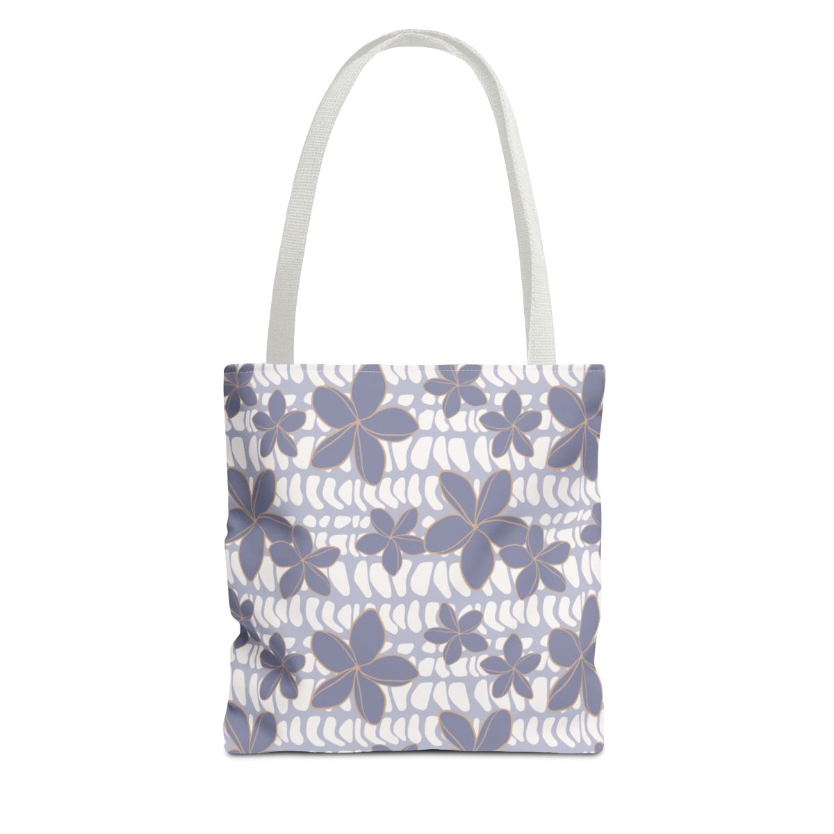 Purple Hebrew Cone Floral Tote Bag
