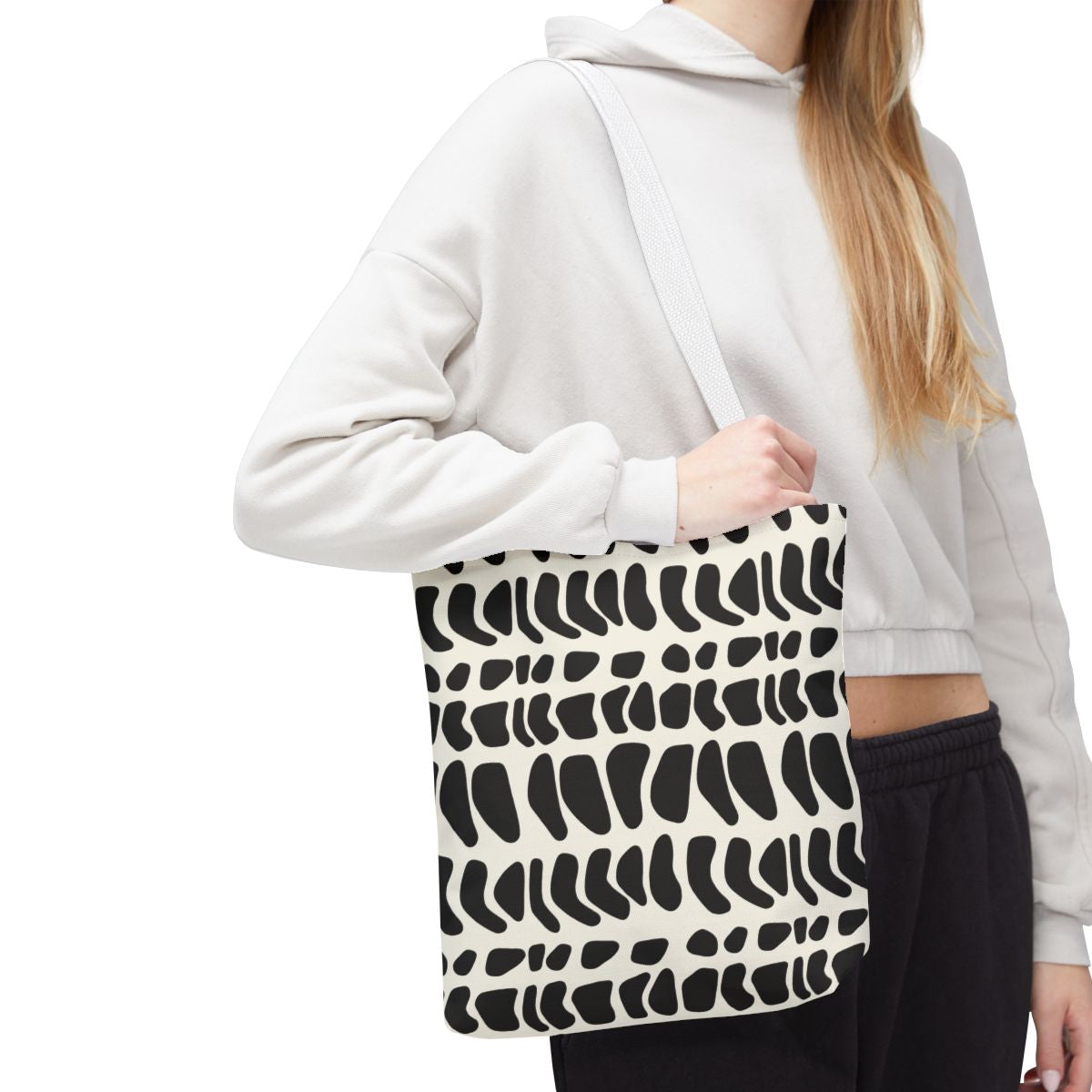 Hebrew Cone Shell Print Tote Bag