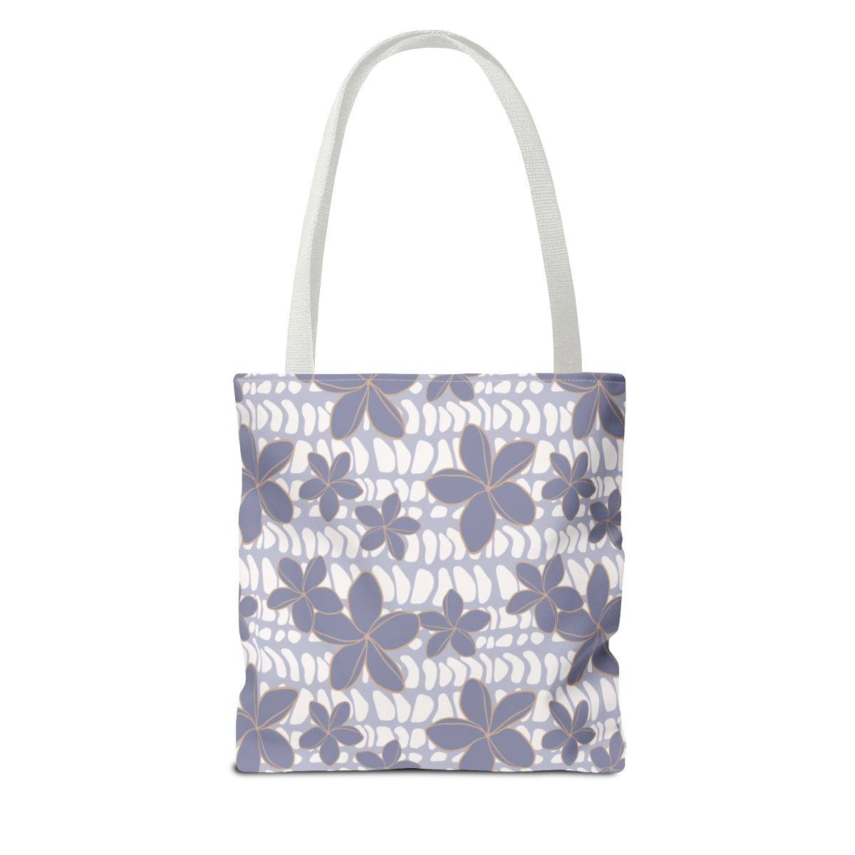 Purple Hebrew Cone Floral Tote Bag