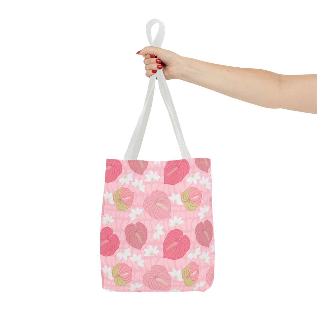 Pink Anthurium Naupaka Hebrew Cone Tote Bag