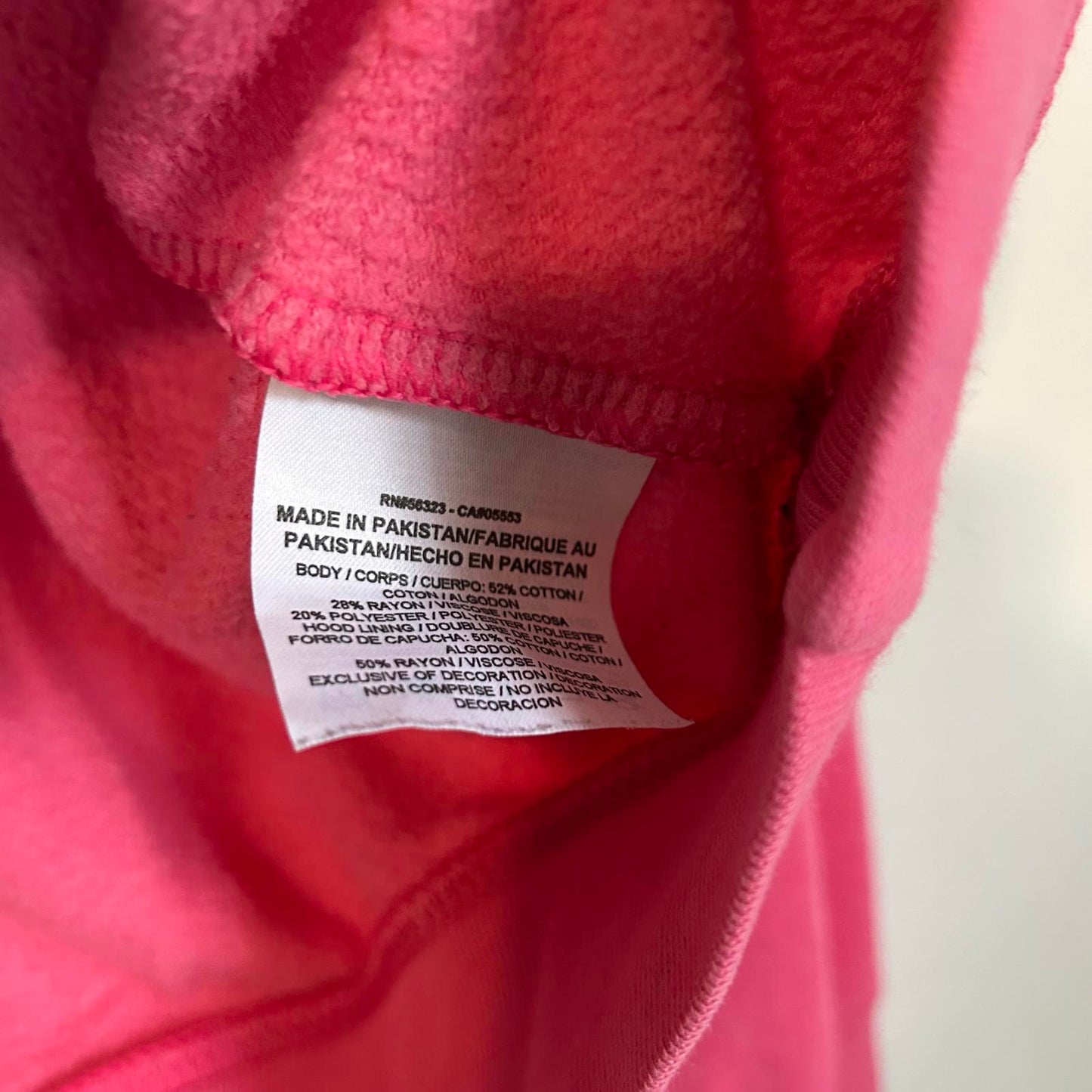 Nike Logo Pink Long Sleeve Pullover Hoodie Jacket Sweater Women's Medium