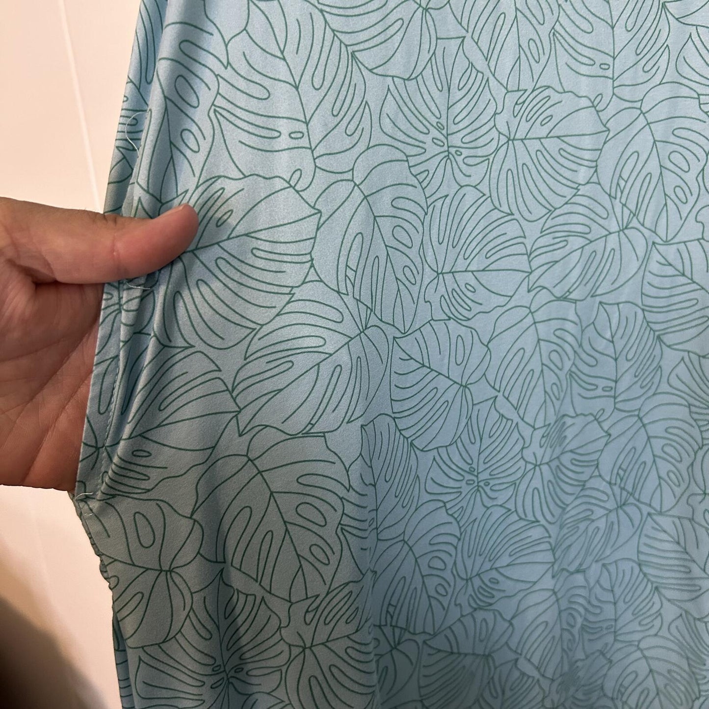 Palmwave Hawaii Blue Monstera Tropical Sleeveless Mini Dress - Women's 2XL
