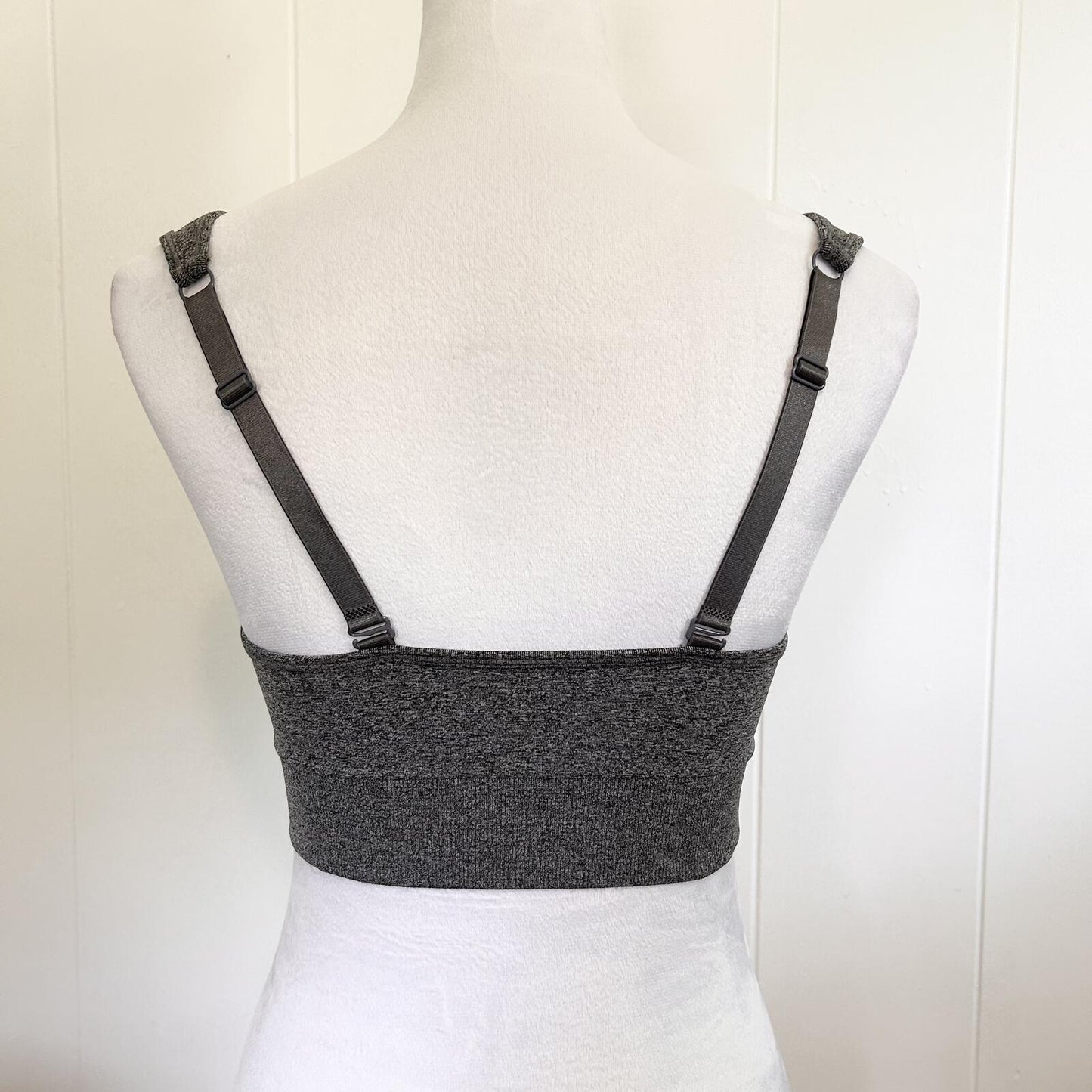 Puma Gray Active Workout Athletic Sports Bra - Women's Large