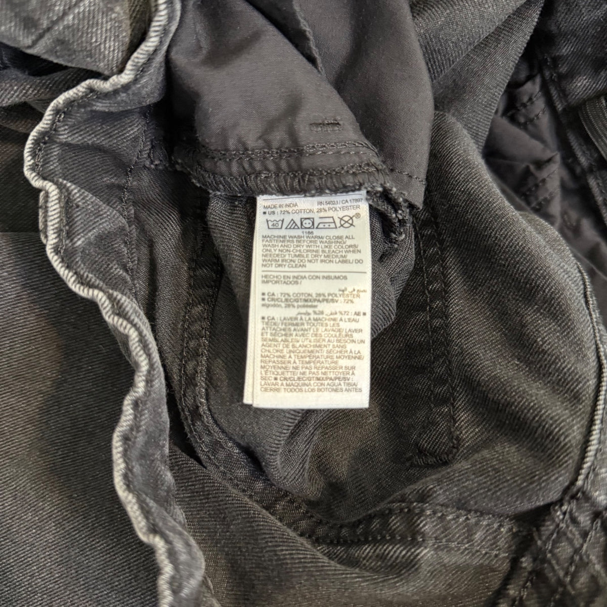 Old Navy Gray High Rise Slouchy Straight Built in Tough Denim Jeans - Women's 14
