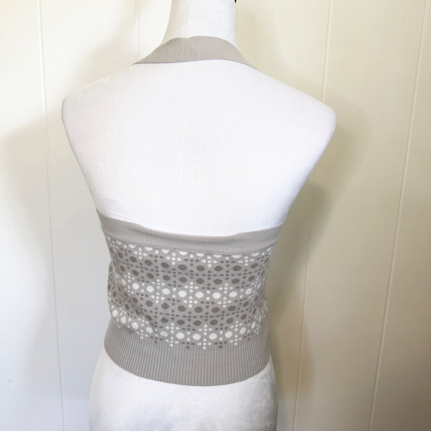 y2k Bebe Logo Bedazzled Halter Top - Women's Medium