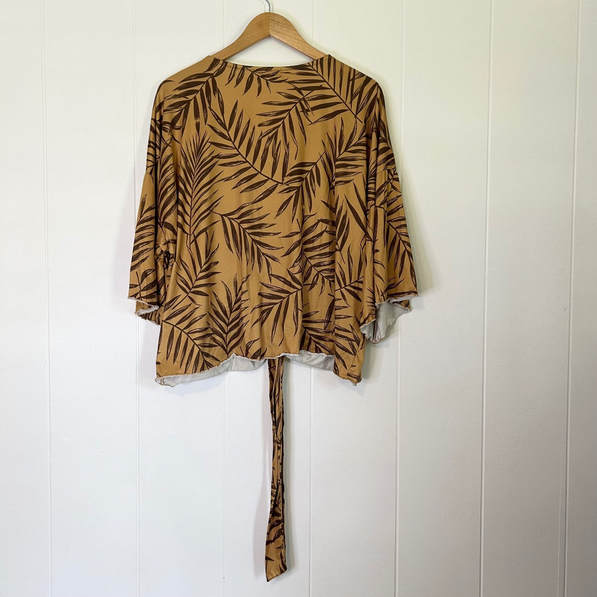 Jwlovesme Tropical Hawaiian Print Front Tie Blouse - Women's 3XL