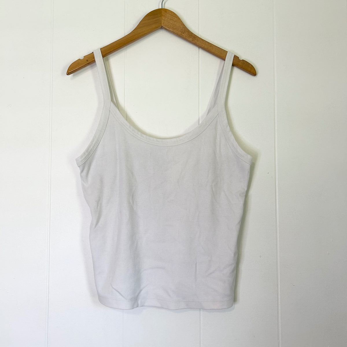 Wild Fable White Ribbed Sleeveless Tank Top - Women's XL
