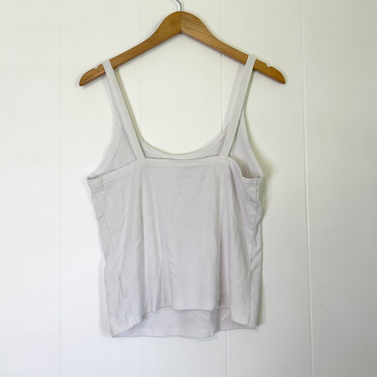 Wild Fable White Ribbed Sleeveless Tank Top - Women's XL