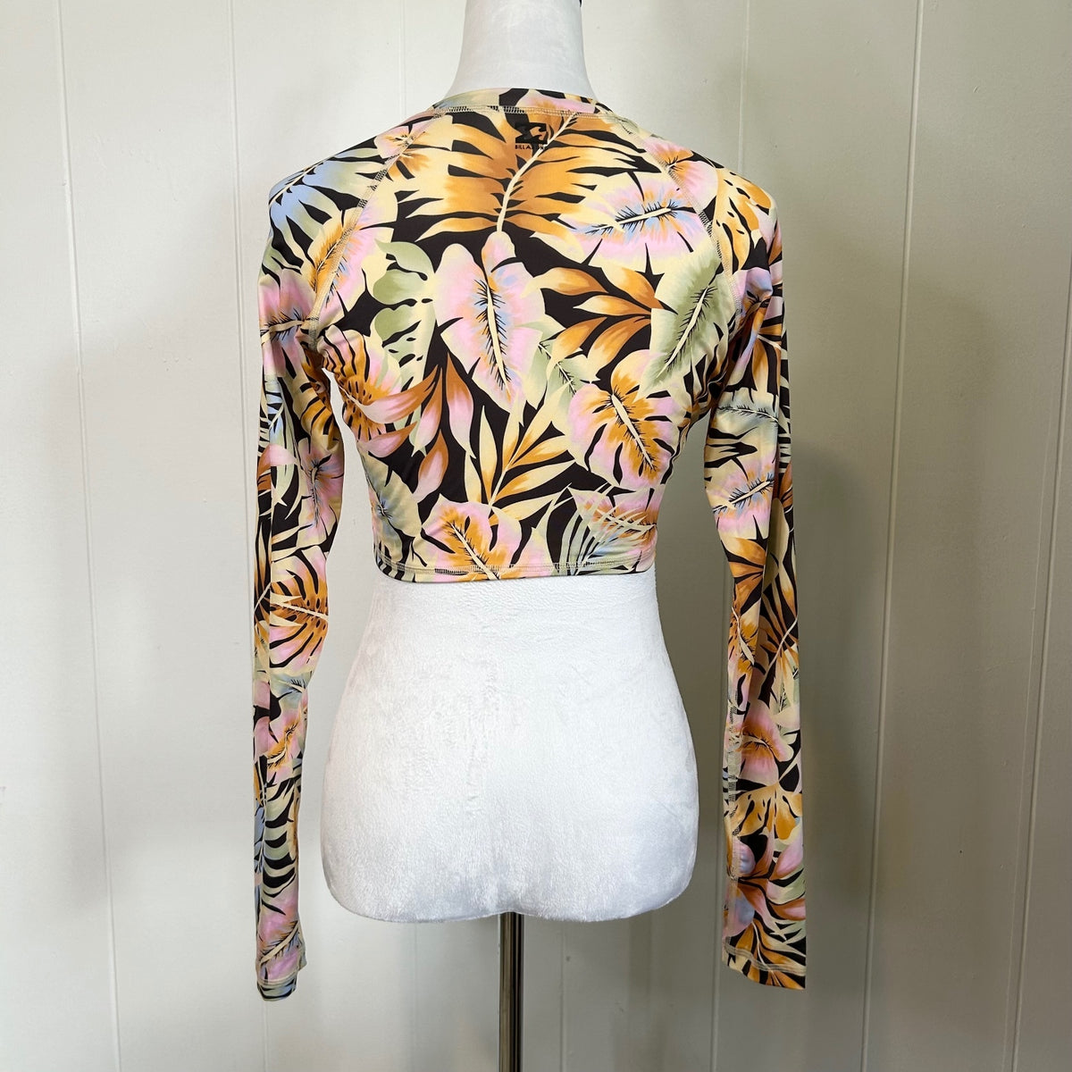 Billabong Floral Tropical Long Sleeve Swim Top Rashguard Swimwear - Women's Medium